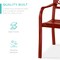 Best Choice Products Outdoor Steel Bench Garden Patio Porch Furniture w/ Floral Design Backrest